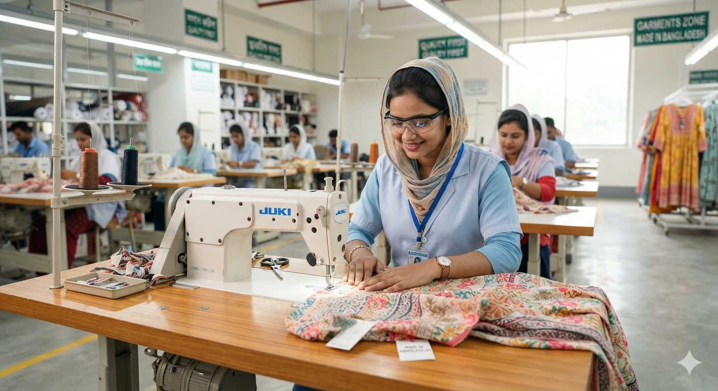 Dress Manufacturing in Bangladesh.